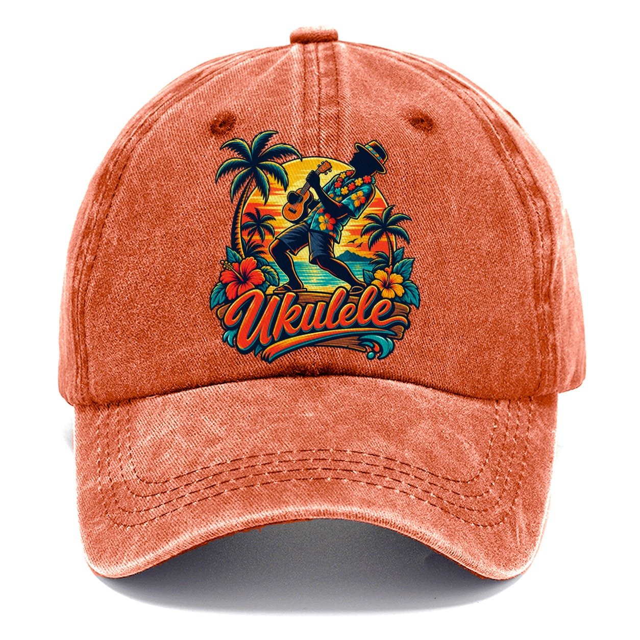 Ukulele Crest Music Instruments Classic Cap – Terracotta Clay