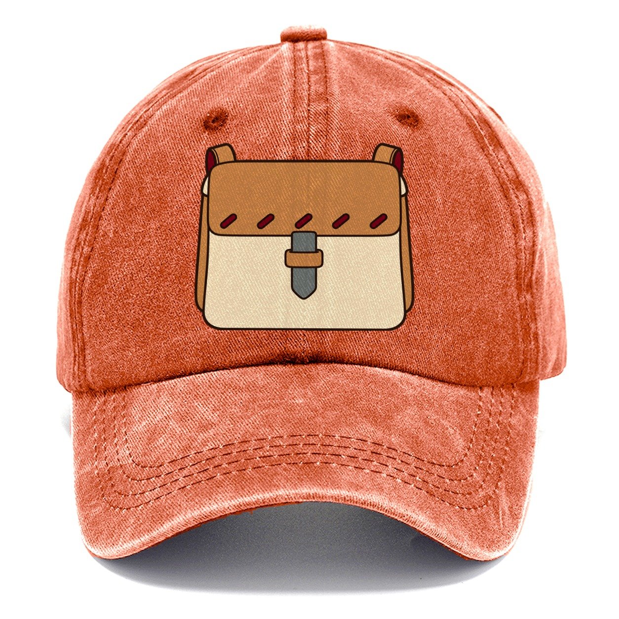 Small Satchel Study Leathercraft Classic Cap – Terracotta Clay