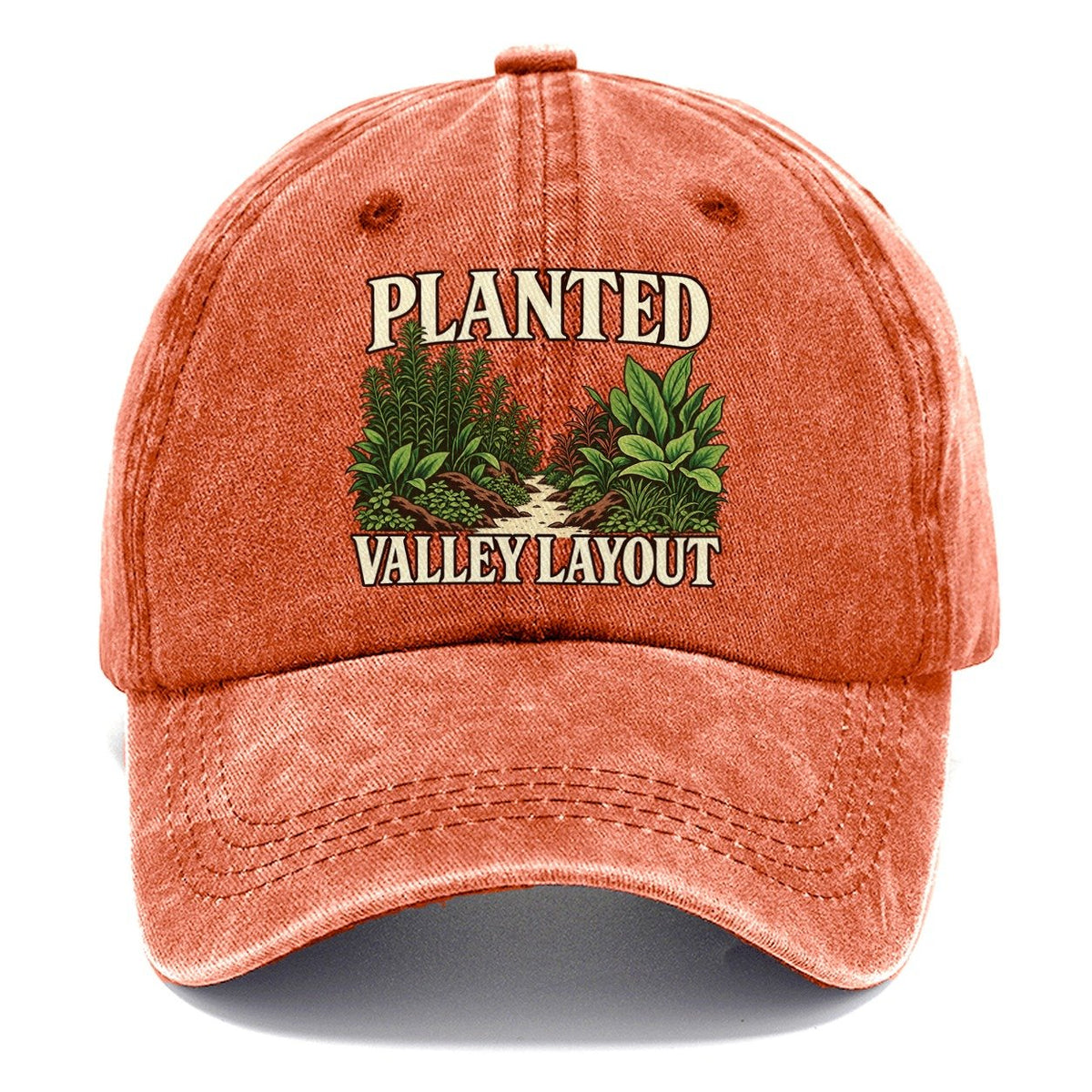Planted Valley Layout Aquarium Keeping Classic Cap – Terracotta Clay