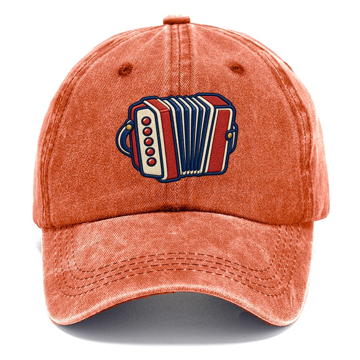 Button Accordion Tiny Solo Marks Classic Cap – Terracotta Clay