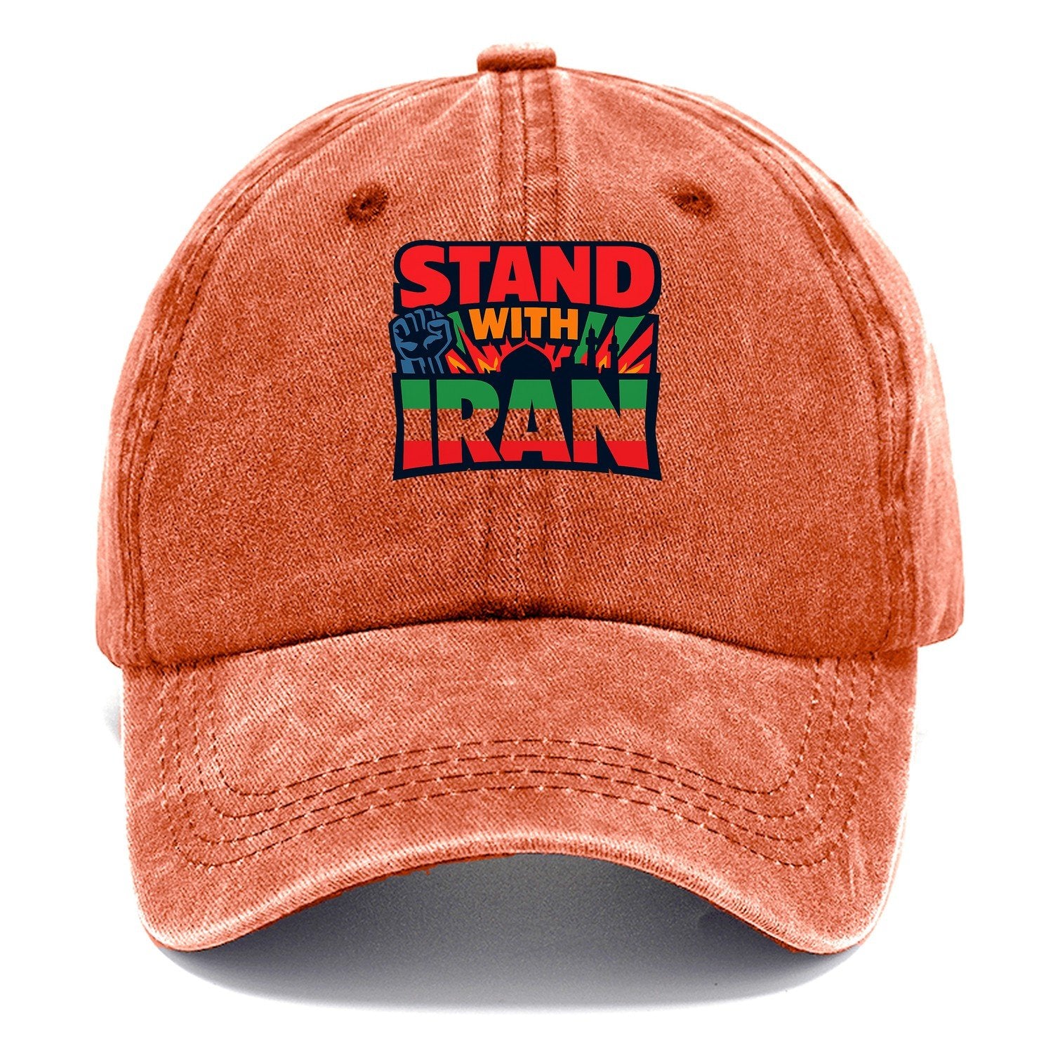Stand With Iran Classic Cap – Terracotta Clay