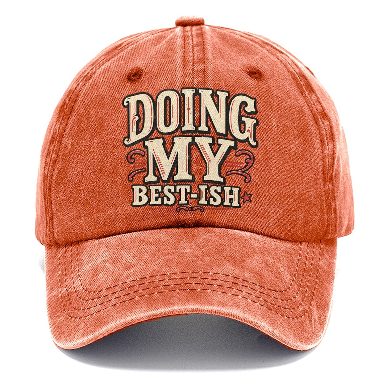 Doing My Best Ish American Wit Classic Cap – Terracotta Clay