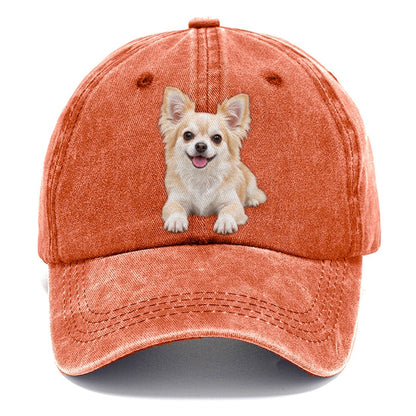 Chihuahua Lying Down Top Breeds Classic Cap – Terracotta Clay