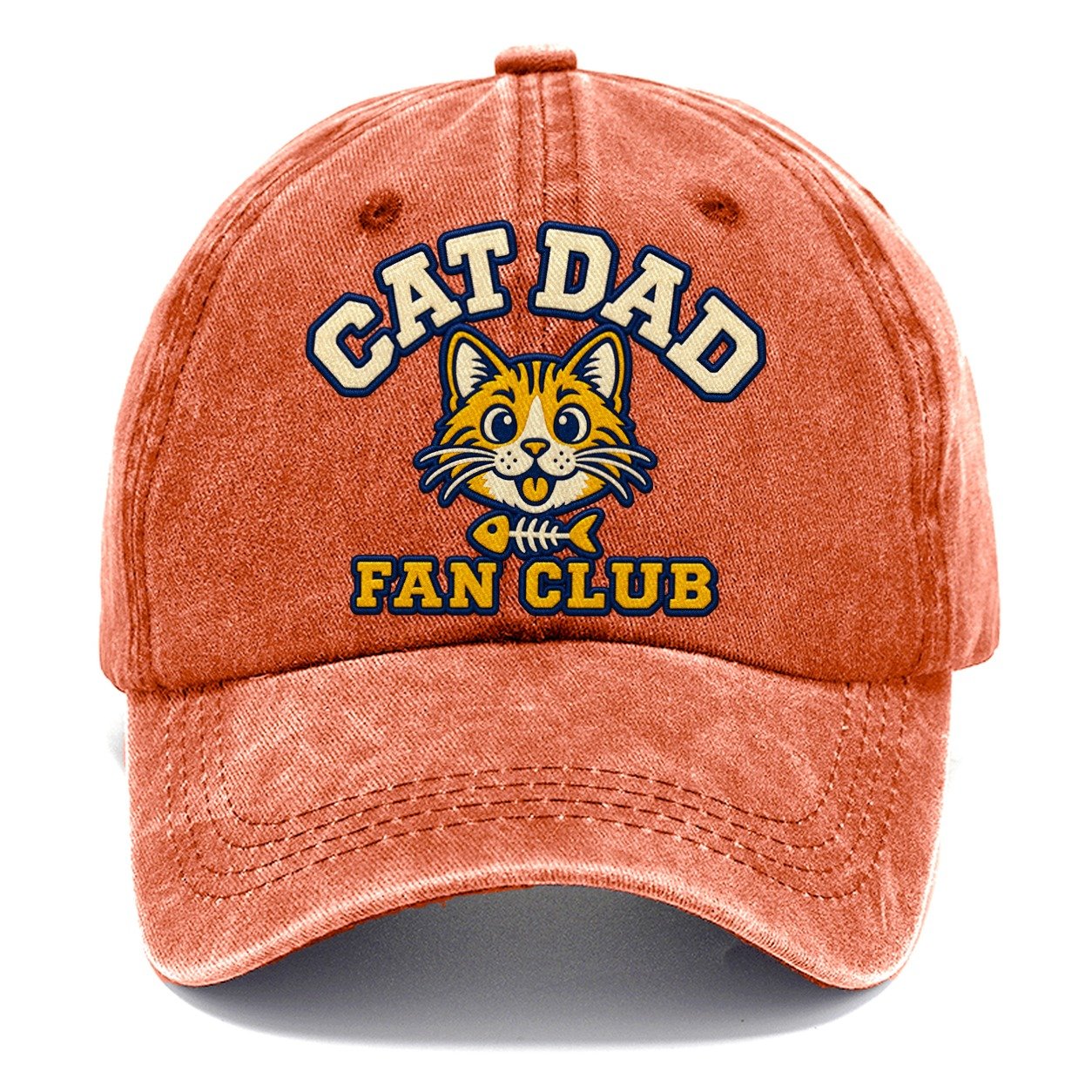 Cat Dad Fan Club Classic Cap – Terracotta Clay
