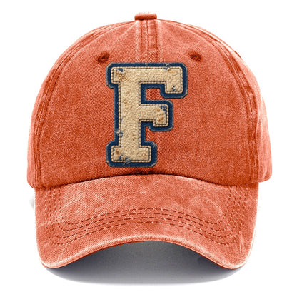 Varsity Chenille F Monogram Classic Cap – Terracotta Clay
