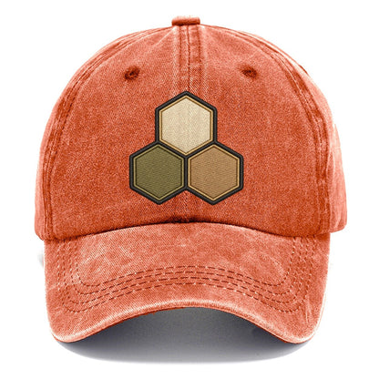Three Hexagonal Tiles Clustered Board Games Classic Cap – Terracotta Clay