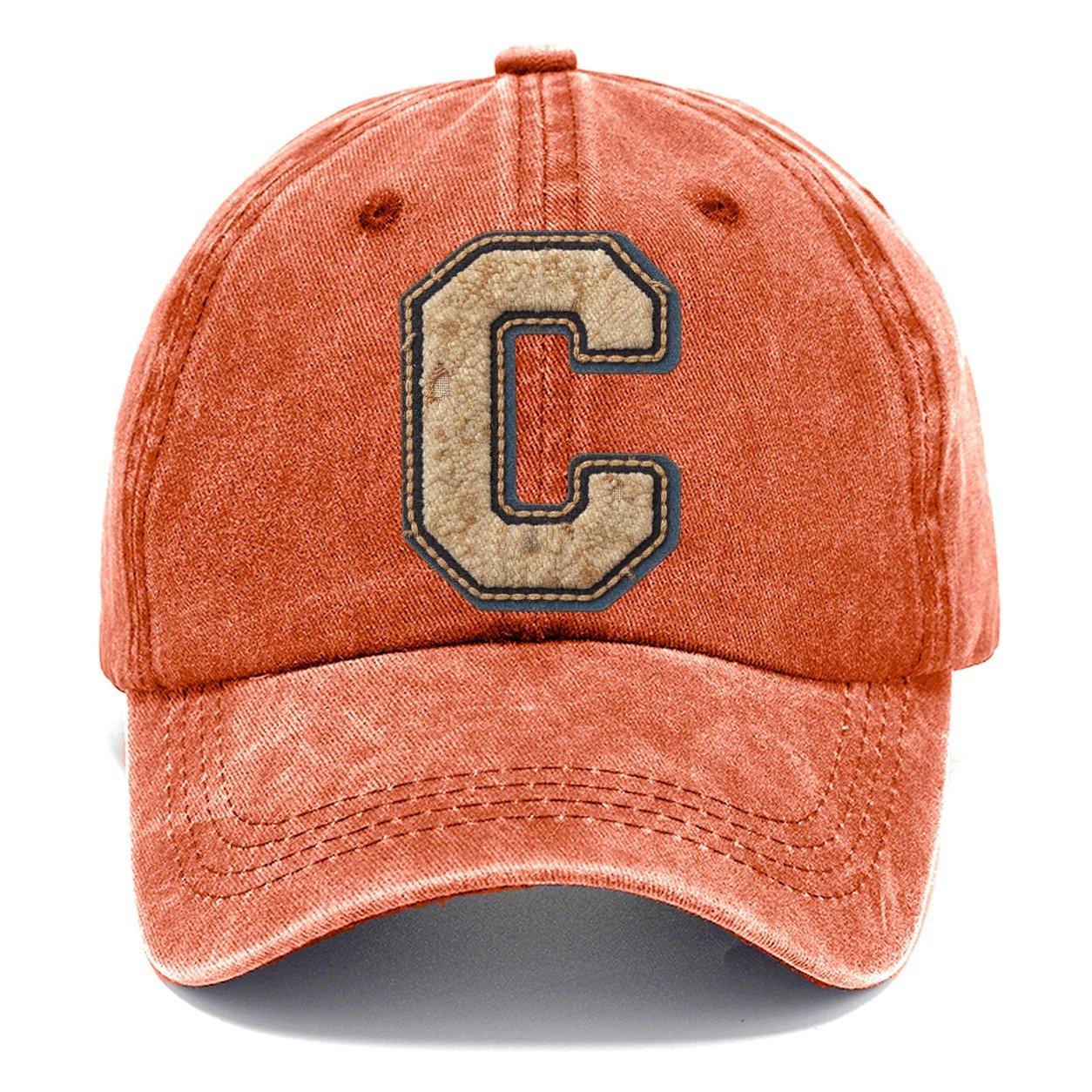 Varsity Chenille C Monogram Classic Cap – Terracotta Clay