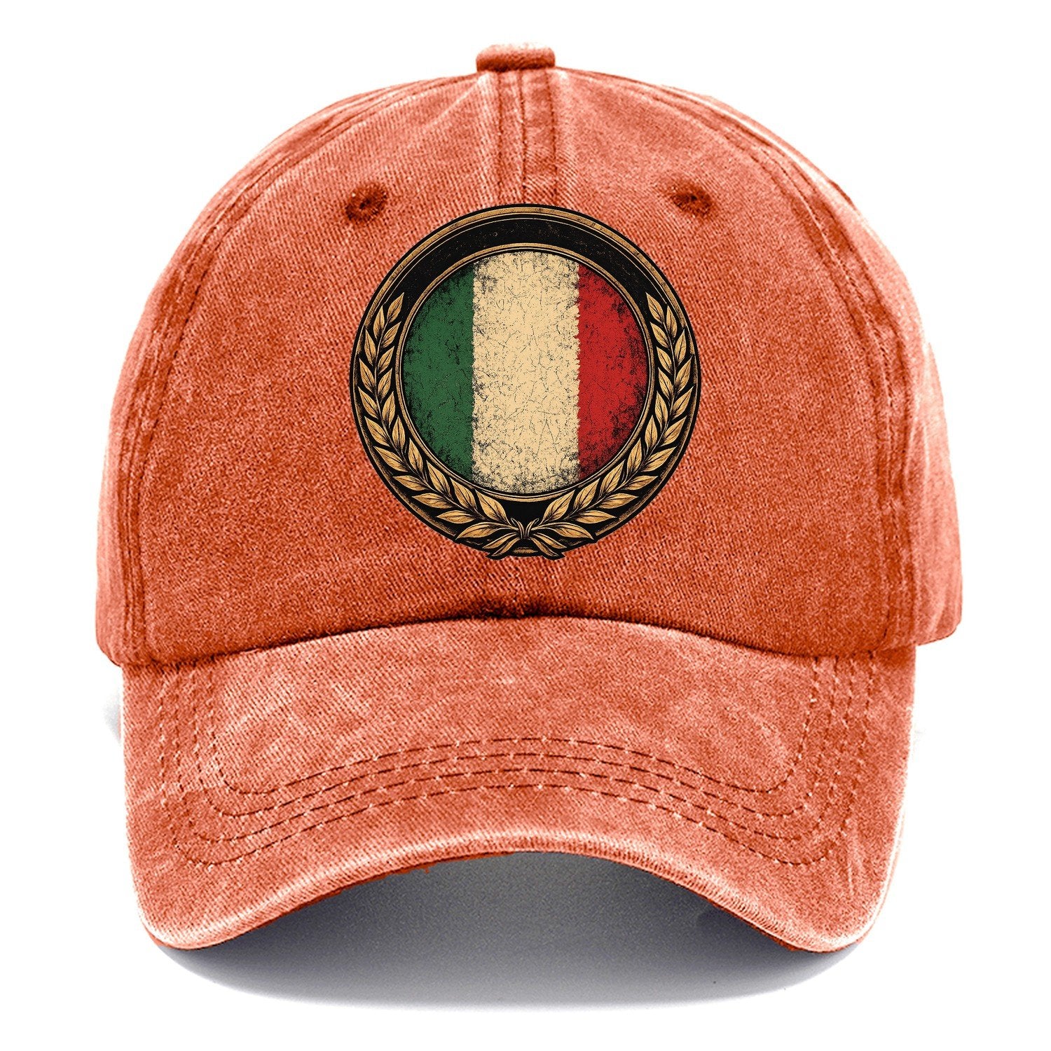 Italian Crest Classic Cap – Terracotta Clay