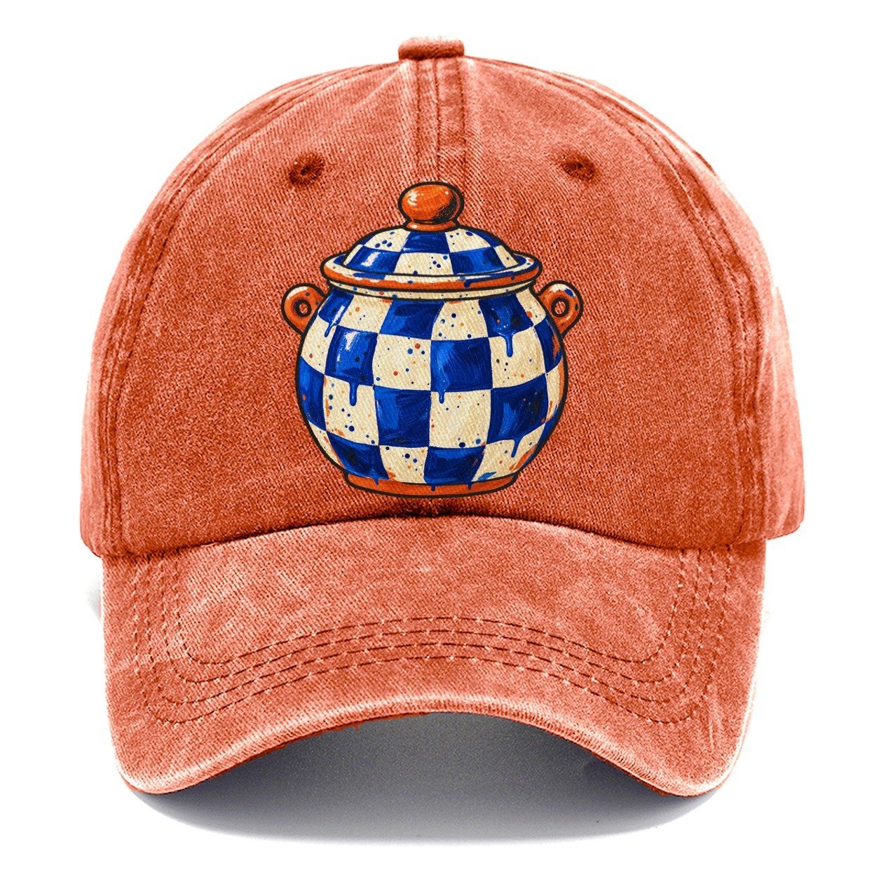 Checker Glaze Jar Clay Color Makers Classic Cap – Terracotta Clay