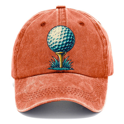 Tee And Ball Mark Golf Life Classic Cap – Terracotta Clay