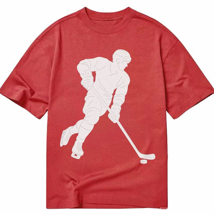 Ice Hockey Player Classic T-shirt – Red