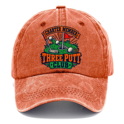 Three Putt Club Golf Life Classic Cap – Terracotta Clay