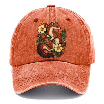 British Stoat And Primrose Uk Culture Heritage Classic Cap – Terracotta Clay