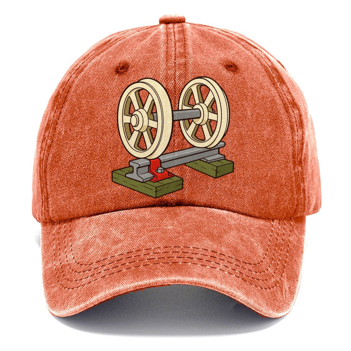Wheelset On A Rail Model Railways Classic Cap – Terracotta Clay