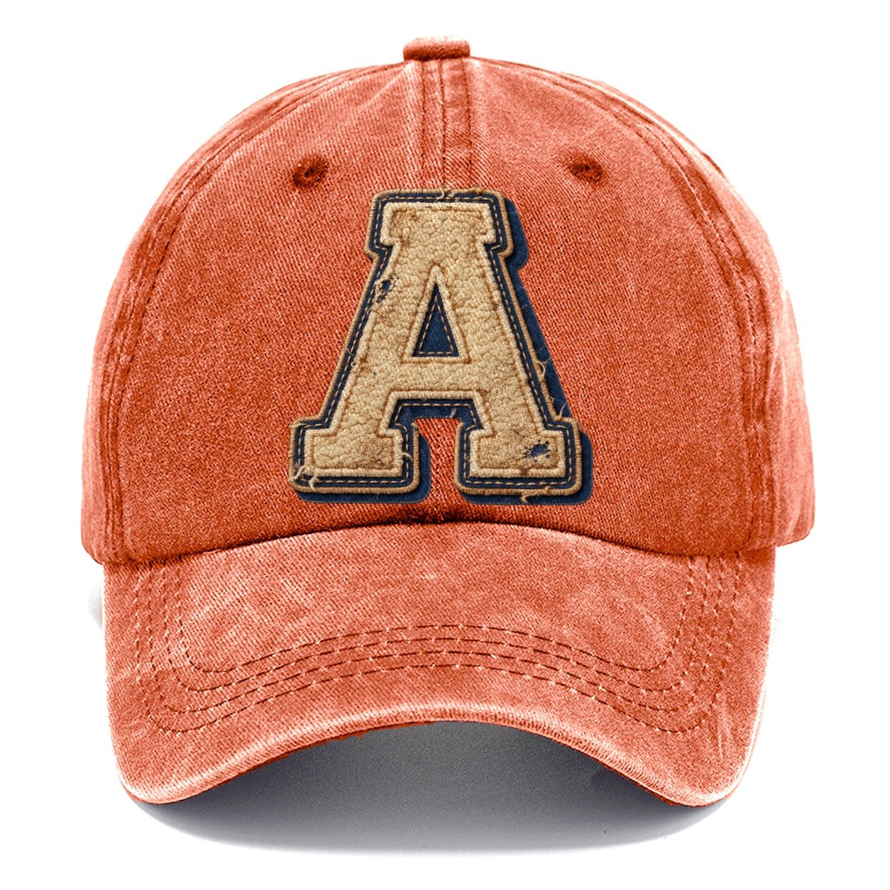 Varsity Chenille A Monogram Classic Cap – Terracotta Clay