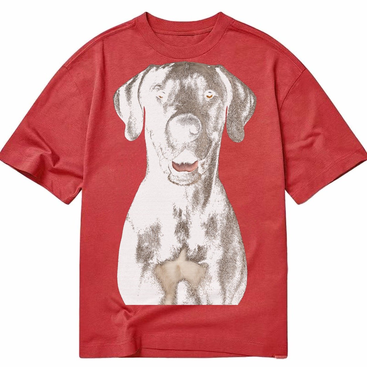 Great Dane Gentle Giant Noble Heart Classic T-shirt – Red