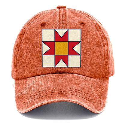 Star Block Study Sewing And Quilting Classic Cap – Terracotta Clay