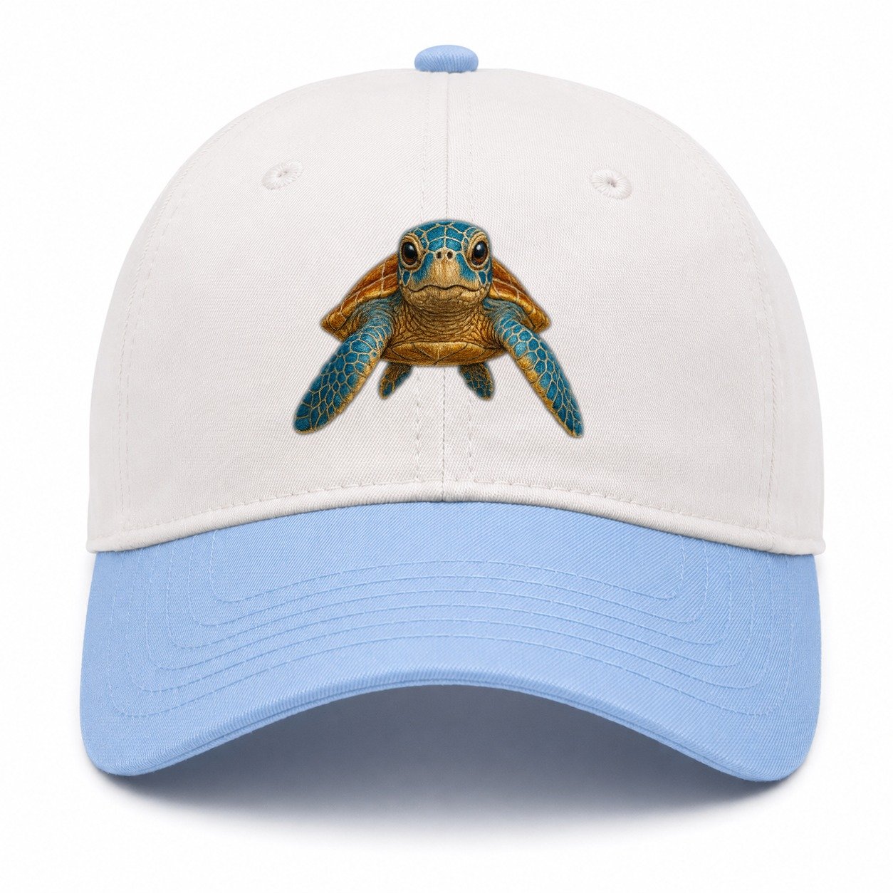Sea Turtle Serenity Two Tone Cap – Sky