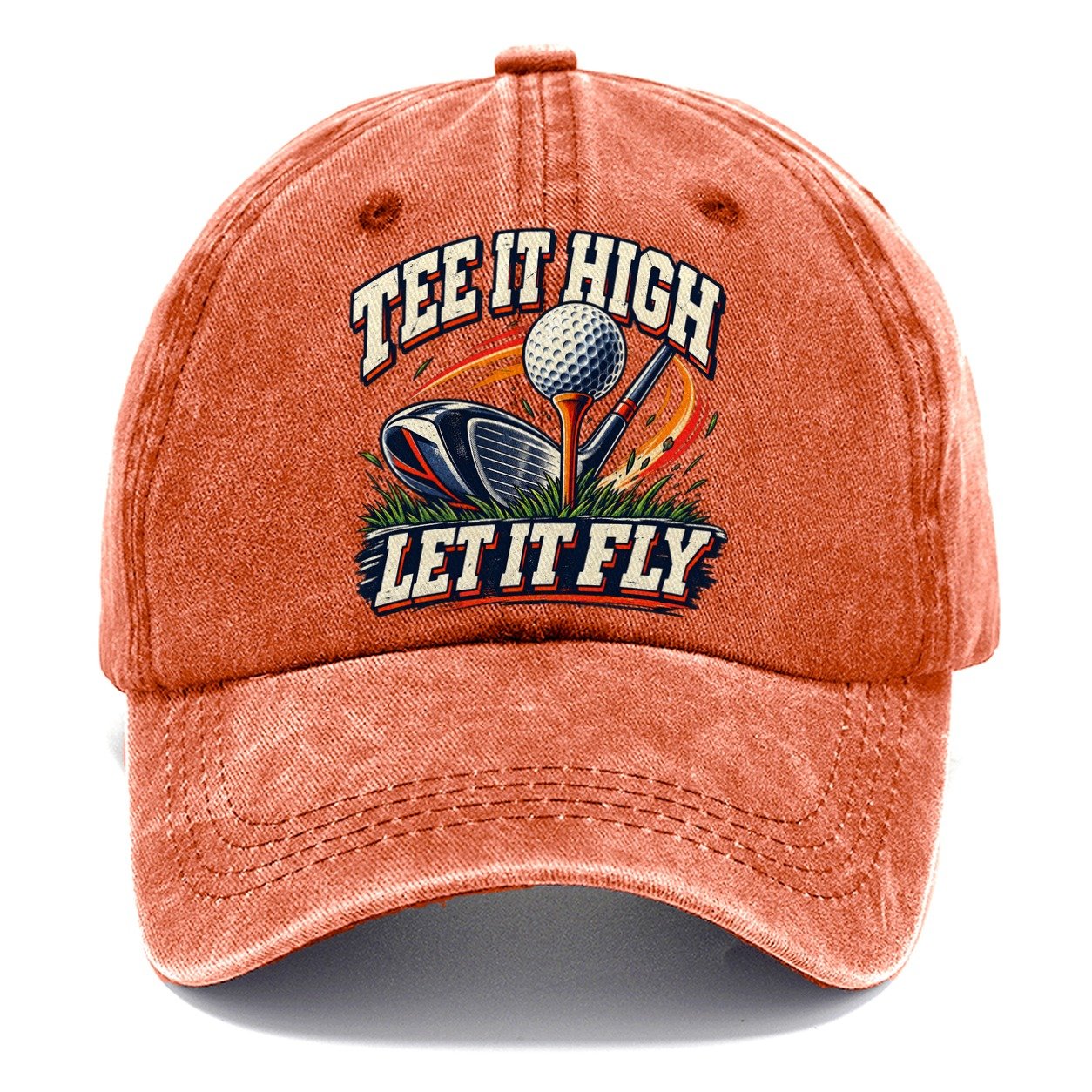 Tee It High Let It Fly Golf Life Classic Cap – Terracotta Clay