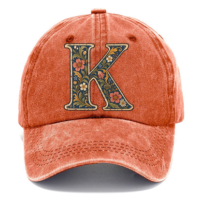 Wildflower K Monogram Classic Cap – Terracotta Clay