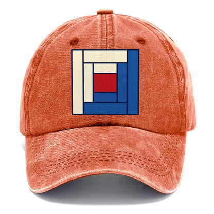 Log Cabin Block Study Sewing And Quilting Classic Cap – Terracotta Clay