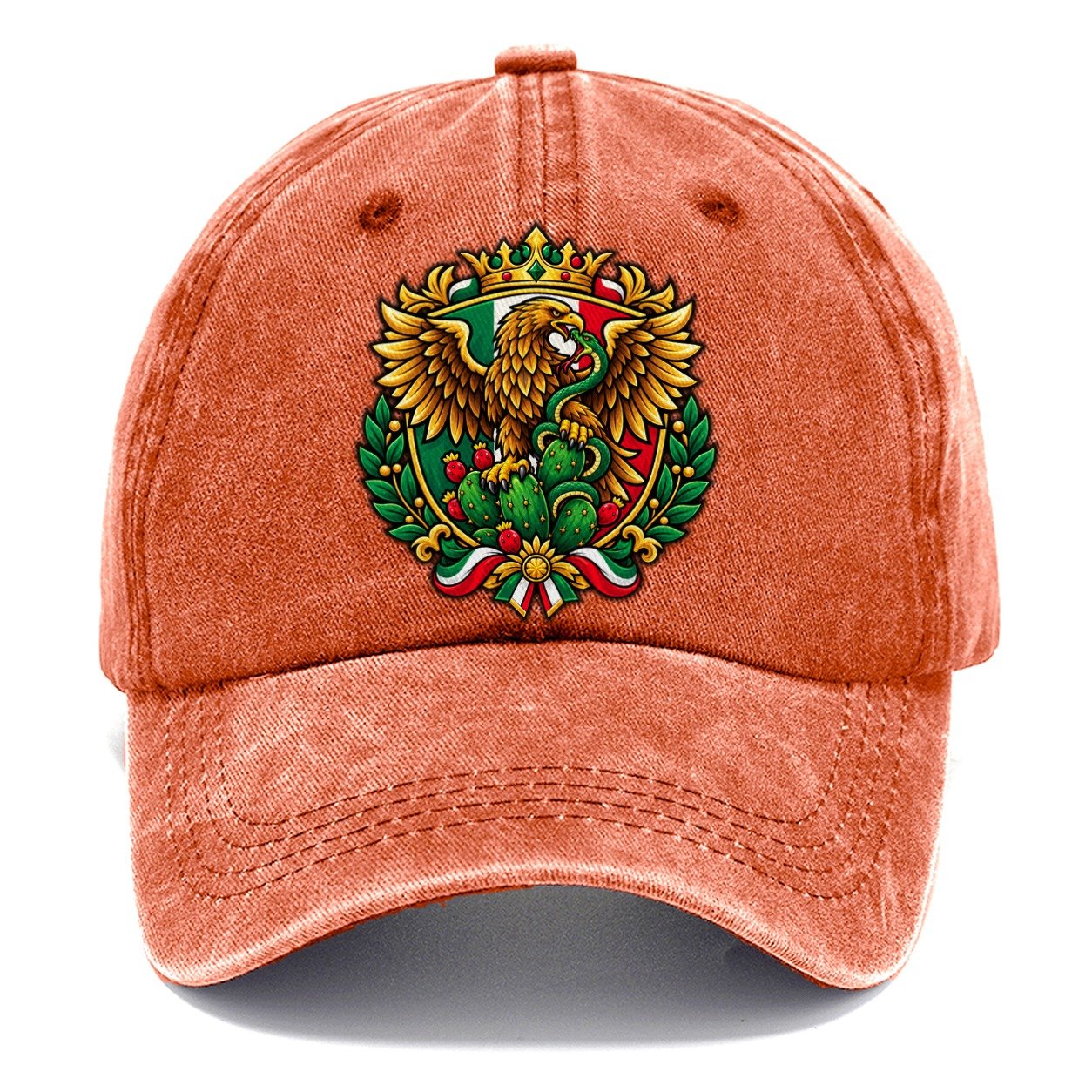 Mexico Heraldic Crest Country Logos Classic Cap – Terracotta Clay
