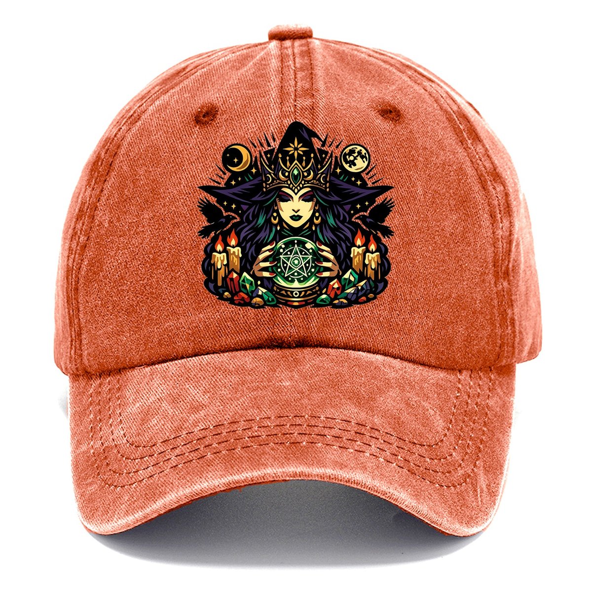 Mystic Witch Priestess Crystal Classic Cap – Terracotta Clay