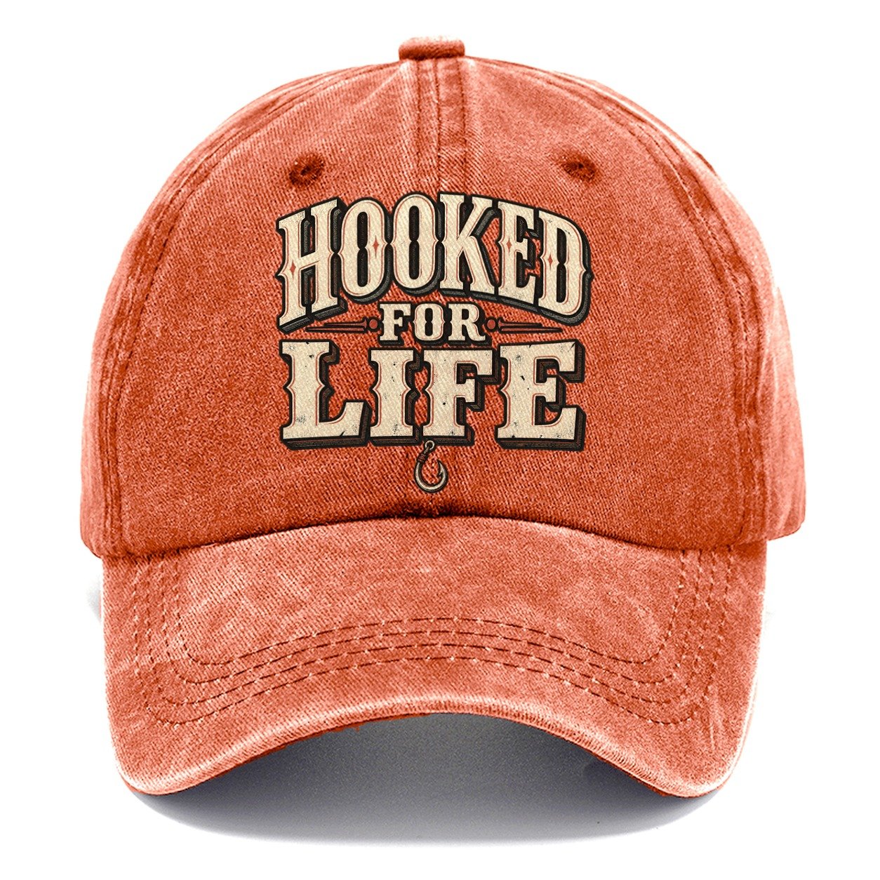 Hooked For Life American Wit Classic Cap – Terracotta Clay