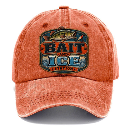 Bait And Ice Station Fishing Club Classic Cap – Terracotta Clay
