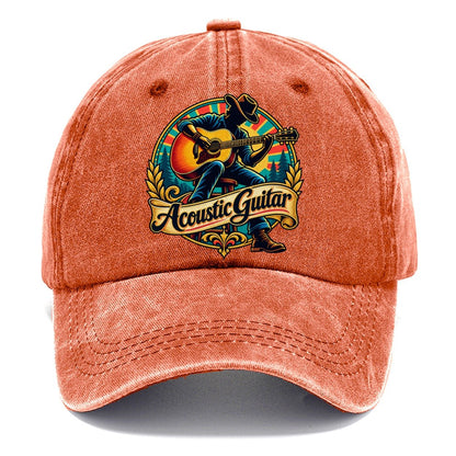 Acoustic Guitar Crest Music Instruments Classic Cap – Terracotta Clay