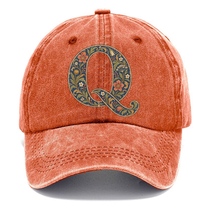 Wildflower Q Monogram Classic Cap – Terracotta Clay