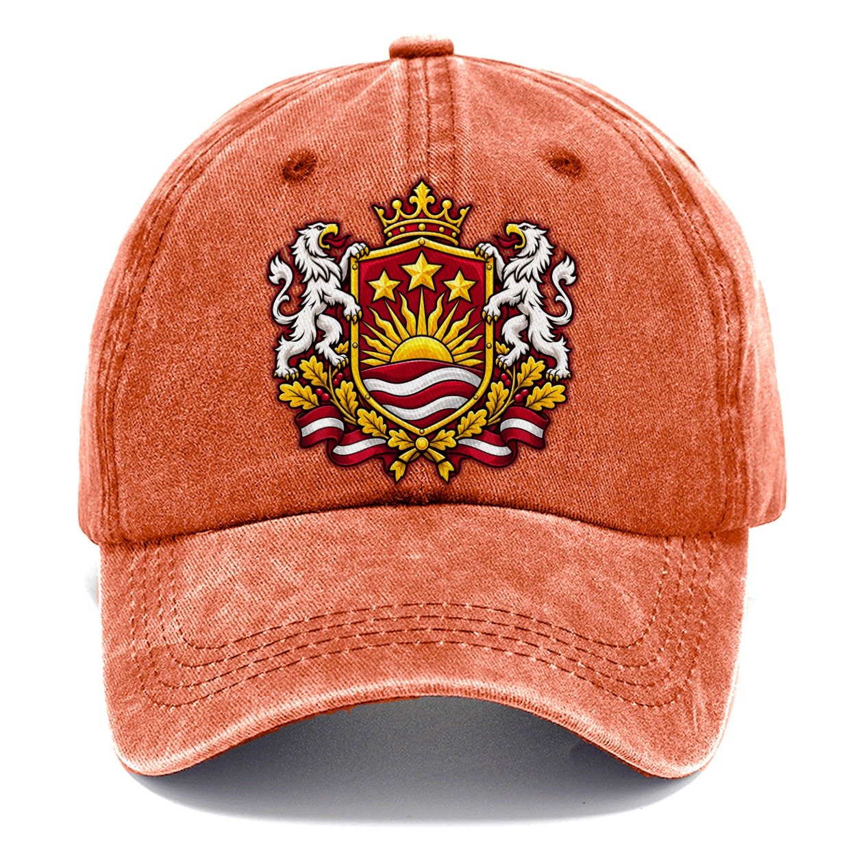 Latvia Heraldic Crest Country Logos Classic Cap – Terracotta Clay