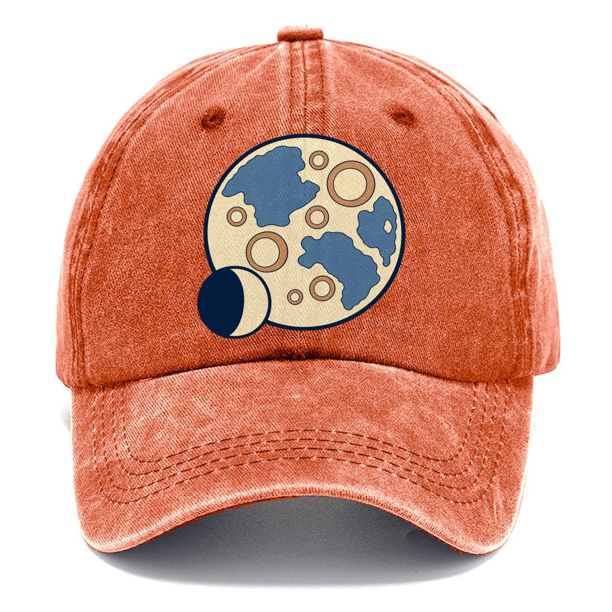 Lunar Surface Study Astronomy And Stargazing Classic Cap – Terracotta Clay