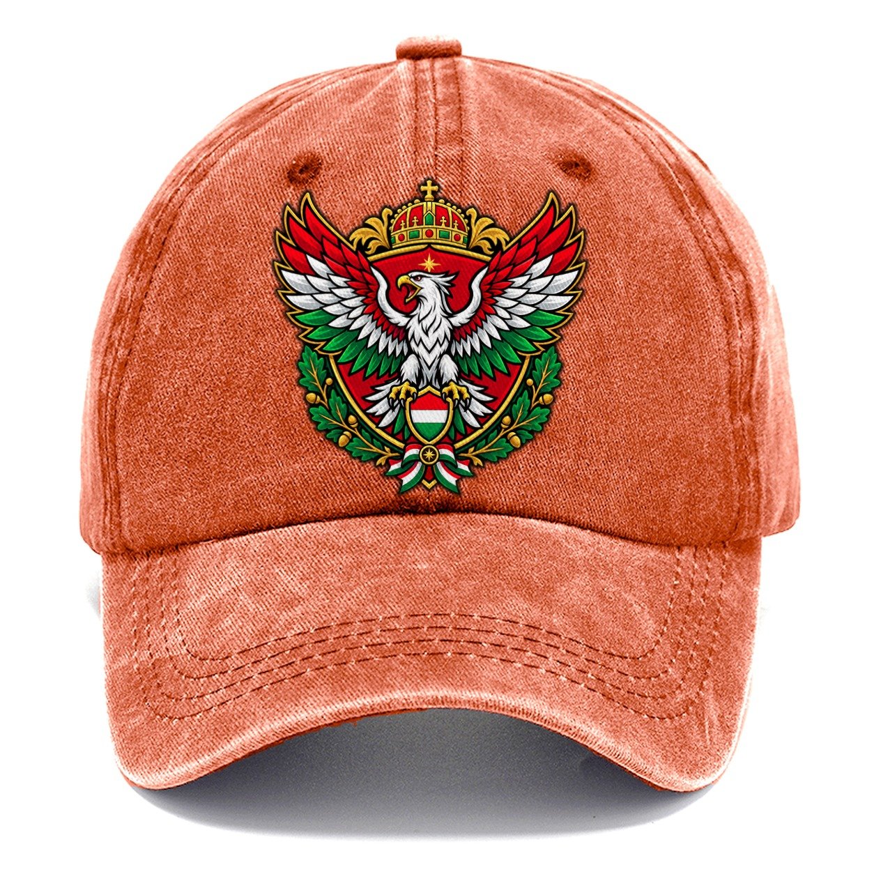 Hungary Heraldic Crest Country Logos Classic Cap – Terracotta Clay