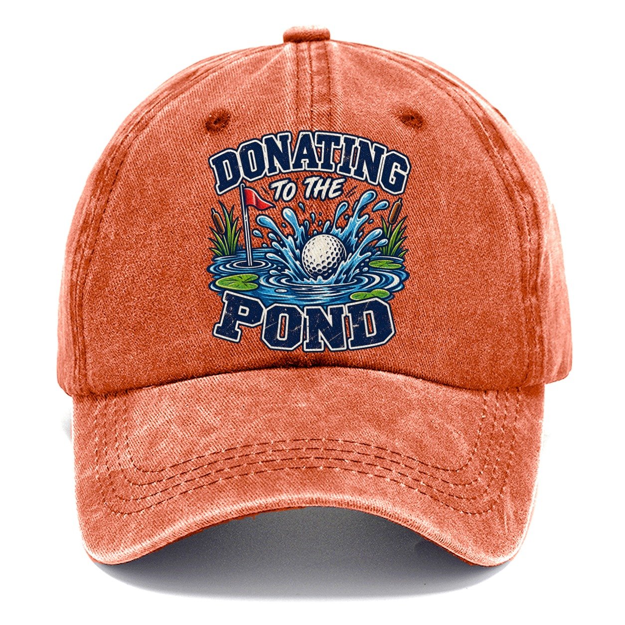 Donating To The Pond Golf Life Classic Cap – Terracotta Clay