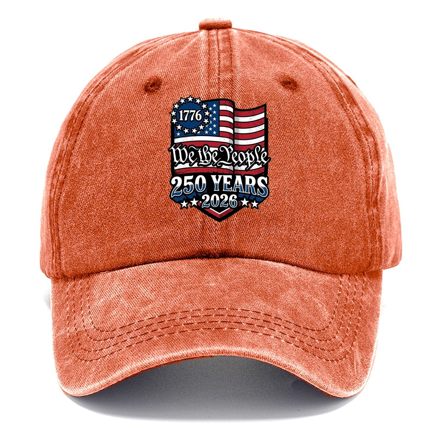 We The People Flag Classic Cap – Terracotta Clay