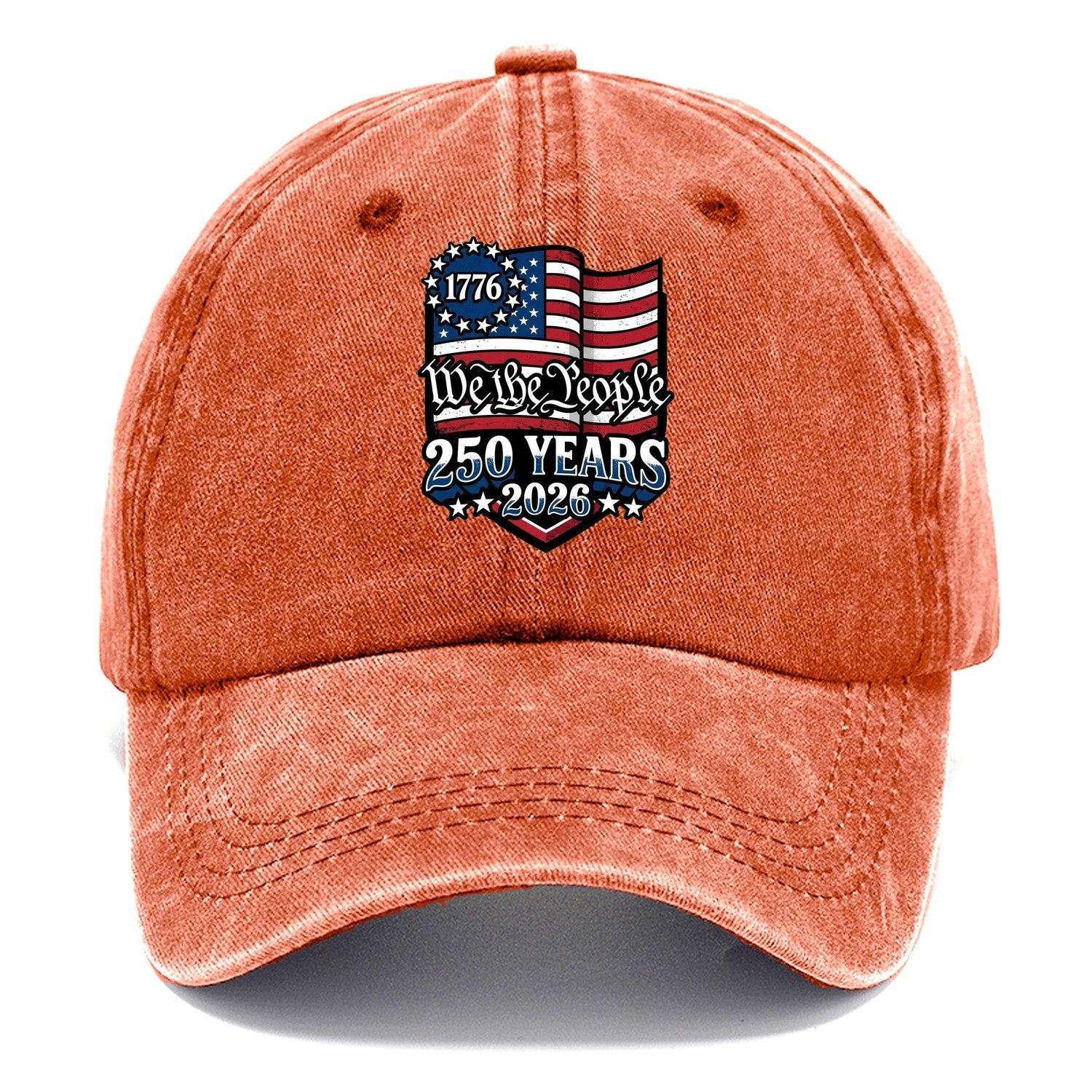 We The People Flag Classic Cap – Terracotta Clay