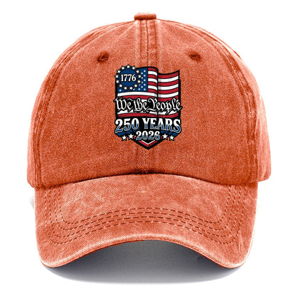We The People Flag Classic Cap – Terracotta Clay