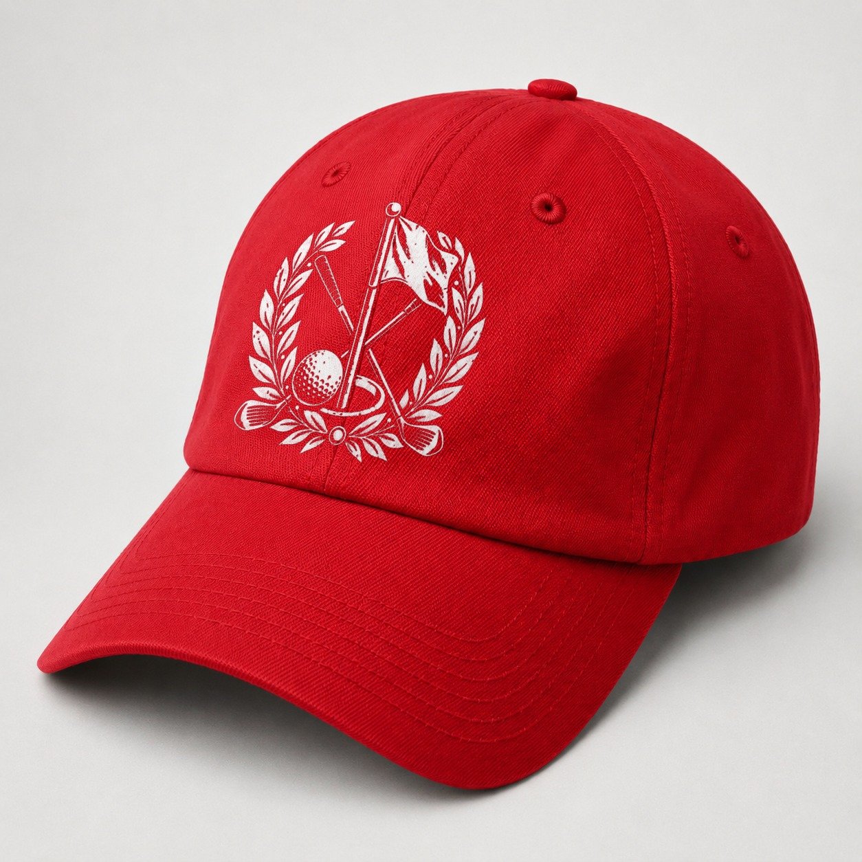 Red — angle view