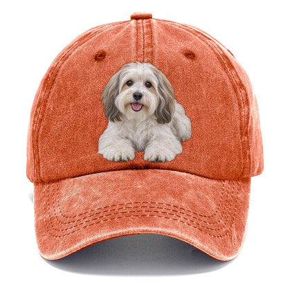 Havanese Lying Down Top Breeds Classic Cap – Terracotta Clay