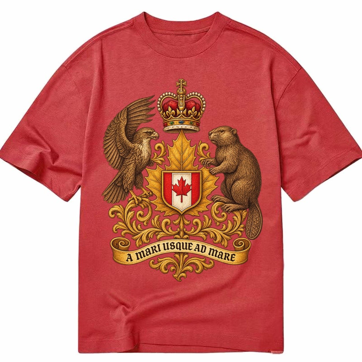 Canada Heritage Maple Badge Classic T-shirt – Red