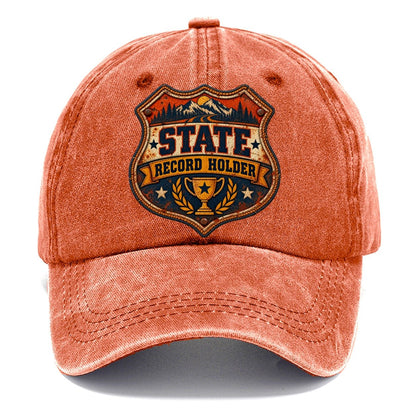 State Record Holder Shield Fishing Club Classic Cap – Terracotta Clay