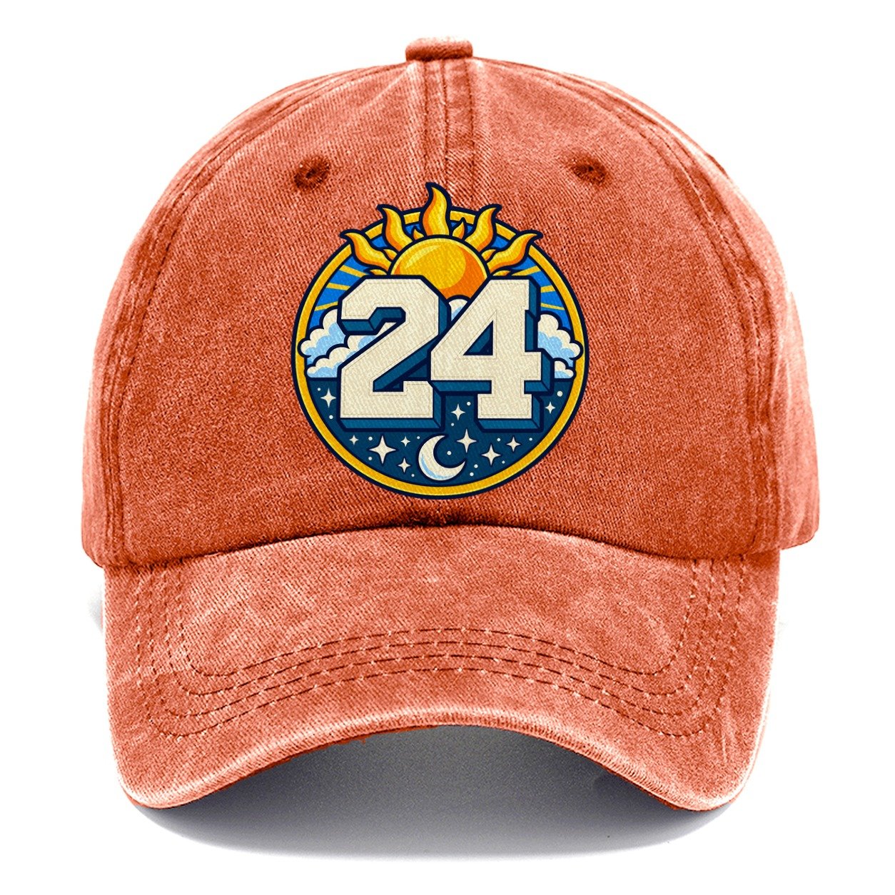 All Day Every Hour Number Club Classic Cap – Terracotta Clay