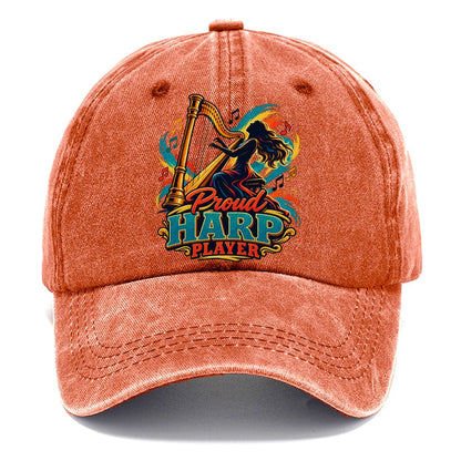 Proud Harp Player Music Instruments Classic Cap – Terracotta Clay