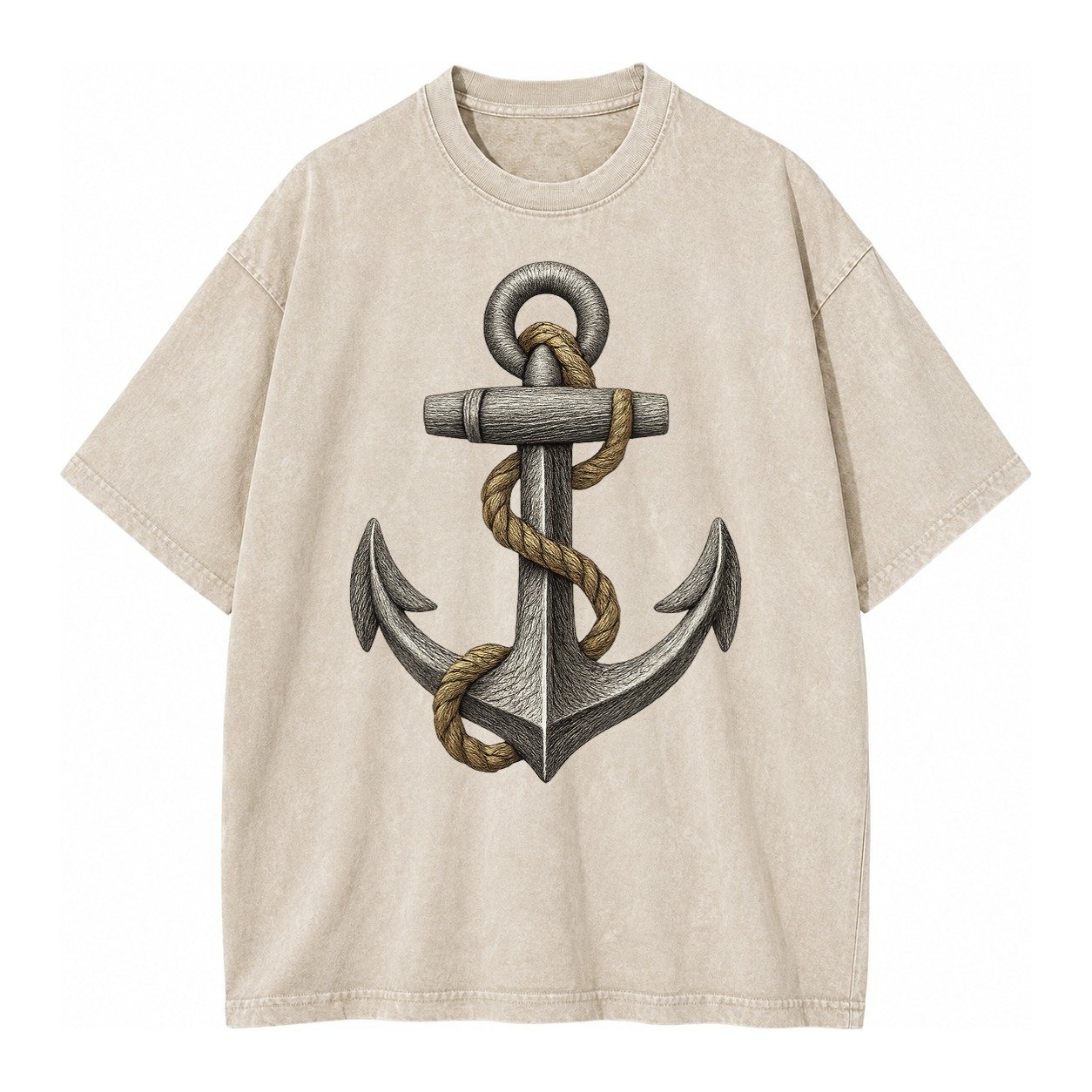 Anchor And Rope Vintage T-shirt – Off White