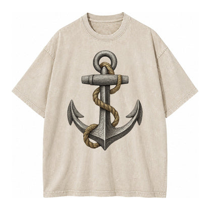 Anchor And Rope Vintage T-shirt – Off White