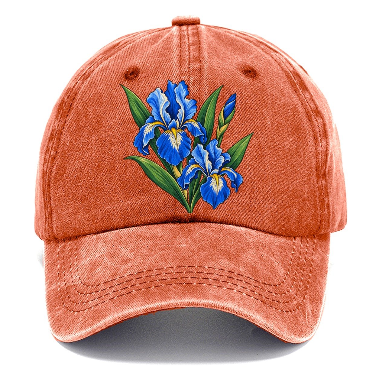 Quebec Blue Flag Iris Canada Cultural Icons Classic Cap – Terracotta Clay