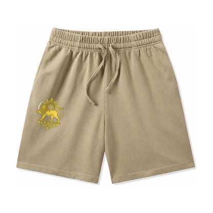 Shir O Khorshid Washed Shorts – Khaki