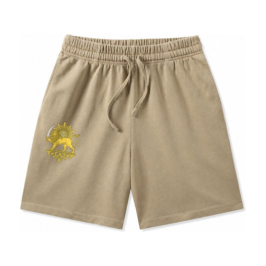 Shir O Khorshid Washed Shorts – Khaki