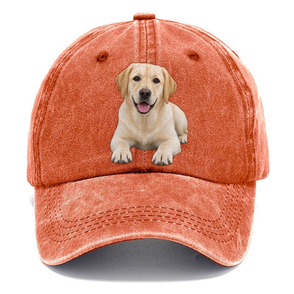 Labrador Retriever Lying Down Top Breeds Classic Cap – Terracotta Clay